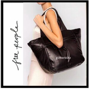 Free People x Caraa Cumulus Tote Medium in Black - LAST ONE IN STOCK